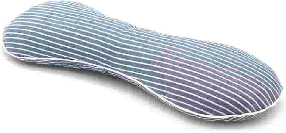 EDMILE Travesseiro de trigo sarraceno, travesseiro de pescoço cervical, enchimento de cascas de trigo sarraceno, travesseiro de suporte lombar refrescante, firmeza ajustável, design ergonômico com