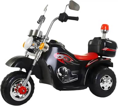Moto Elétrica Infantil Thunder Rider 6V Kidino – Mini Moto Elétrica Menino e Menina com Baú e Farol - Motinha Brinquedo +3 Anos Segurança e Diversão