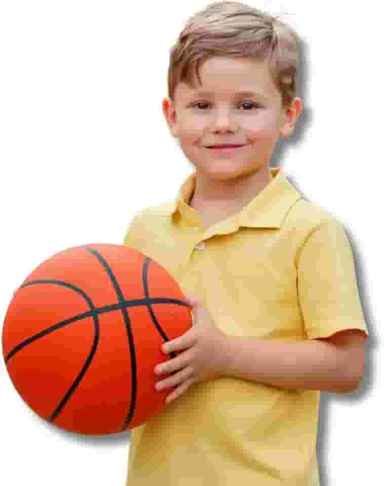 Bola de Basquete Profissional, Borracha Reforçada, Tamanho 7 Oficial, Laranja, para Quadras Internas e Externas Presente