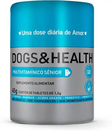 Suplemento Sênior Para Cães 30 Tabletes – Suporte Para o Envelhecimento Saudável – Dog's Care
