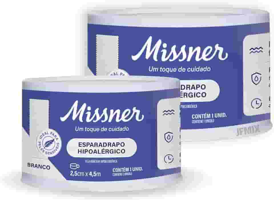 Esparadrapo Impermeável Hipoalérgico 2,5cm X 4,5m 2 Unid