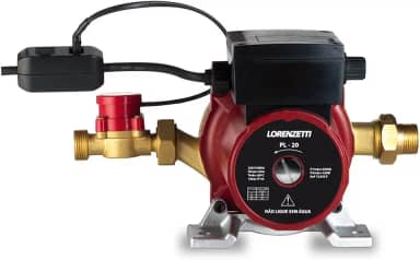 Pressurizador de Água Pl20 20 MCA 127V, Lorenzetti, 7541015, Vermelho/Preto, Pequeno