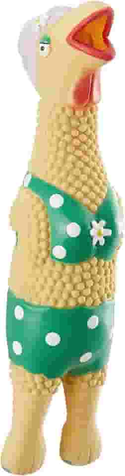 Charming Pet Brinquedo Interativo Sonoro Para Cães Grandma Hippie Chick Borracha Grande