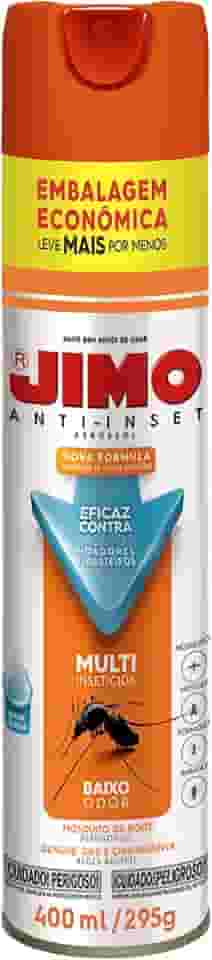 JIMO Anti Inseto Multi Inseticida Eficaz Contra Mosquitos Dengue Pernilongos Moscas Baratas e Formigas Aerossol 400ml