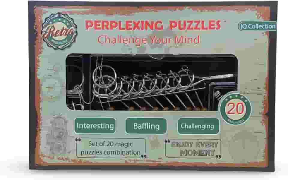 Quebra Cabeça de Metal 20 Peças Enigma Raciocínio e Desafio