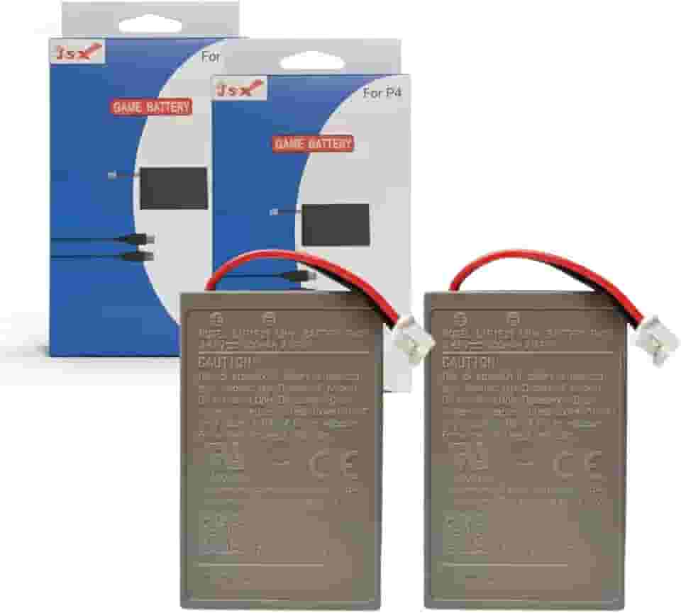 Kit 2 Baterias LIP1522 Recarregáveis Plug Grande 4,5mm 1000mAh para Controle Ps4 Playstation