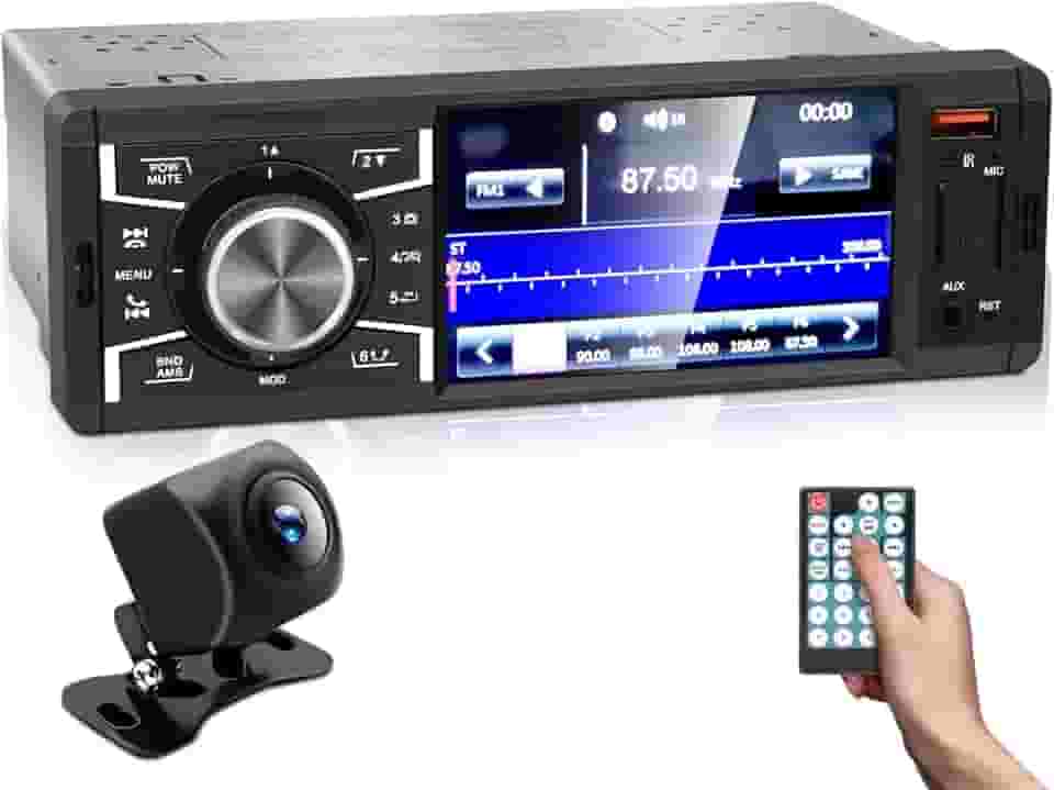 Som Automotivo, Radio Automotivo, Alta Potência 4 * 60W, Audio AUX, Reprodução de Audio MP3 / MP4 / MP5 / Navegação, Suporte a Cartão SD/MM de Grande Capacidade, Disco U