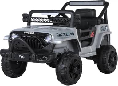 Carrinho Elétrico Infantil Mini Jipe Ride On 12v Maxi Toys (Cinza)