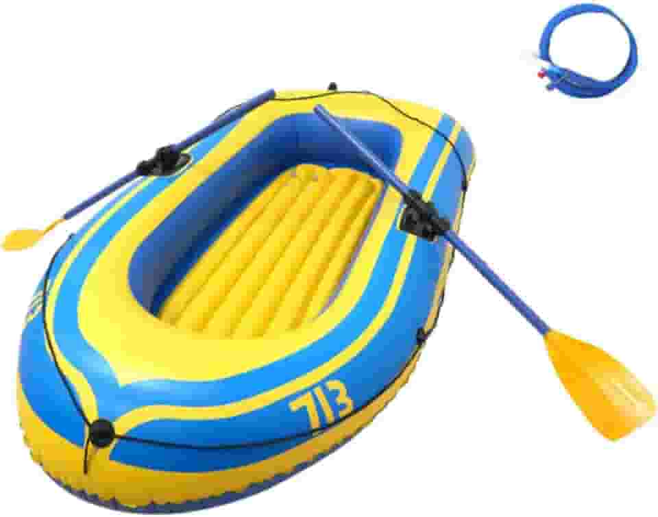 rockible Conjunto de caiaque inflável, PVC, remos de barco, para lagos, rios, balsa para 2 pessoas, para adultos, famílias e crianças