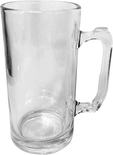 Caneca Clássica Grande de Chopp Cerveja para Bar em Vidro Grosso 1 Litro