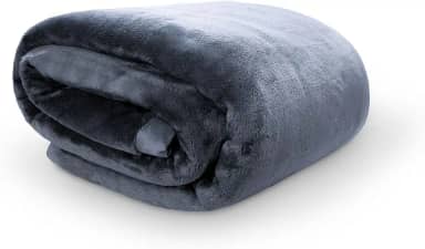 Camesa Cobertor Neo Flannel 600g/m² alta gramatura Solteiro 150X220 Cinza