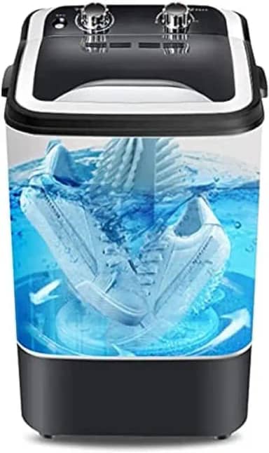 Máquina De Lavar Sapatos Mini Máquina De Lavar Roupa Para Sapatos Lavadora De Roupas Semiautomática De Uso Duplo Máquina De Lavar E Secar Sapatos,Collector88