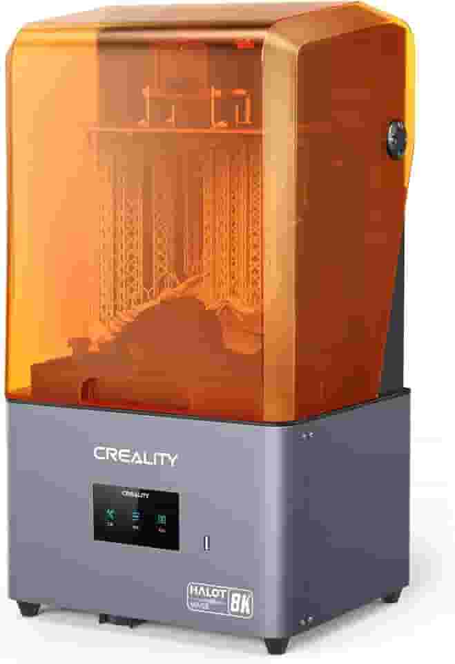 Impressora 3D de resina Creality Halot-Mage, impressora de resina de fotocura UV LCD monocromática de 10,3 pol. com luz integral de alta precisão, impressão rápida, trilhos duplos de eixo Z