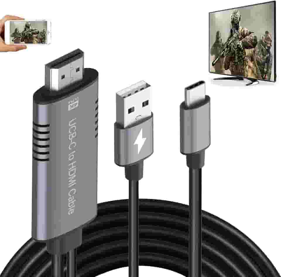 Adaptador Hdmi Usb Tipo C Cabo Mhl 4K Hd Vídeo Conversor Digital Cabo Espelho Carregamento para Imac Macbook Samsung Laptop Galaxy S21 S20 S10 S9 S8 Note 20 10 Lg G8 G5 Telefone Android Para