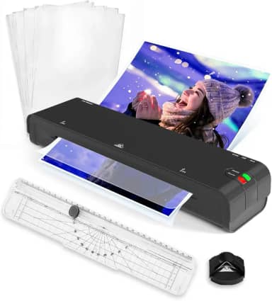 Kit Plastificadora Yamax Lm400 + Refiladora + Plasticos + Arredondador de cantos (220V)