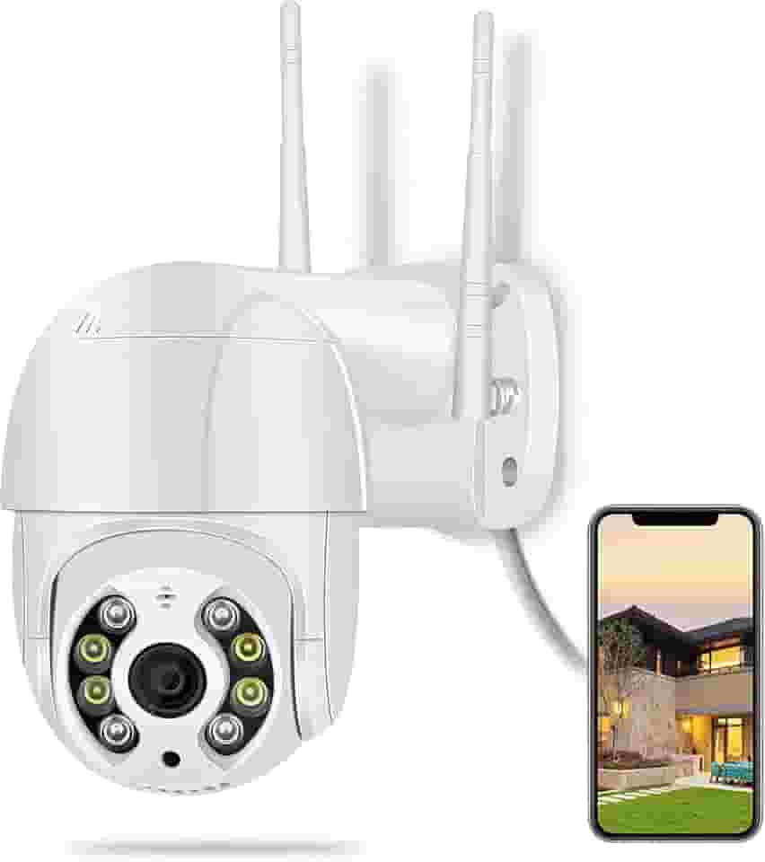 Câmera De Segurança Wi-fi Externa À Prova D'água Full Hd Gira 360 Bivolt