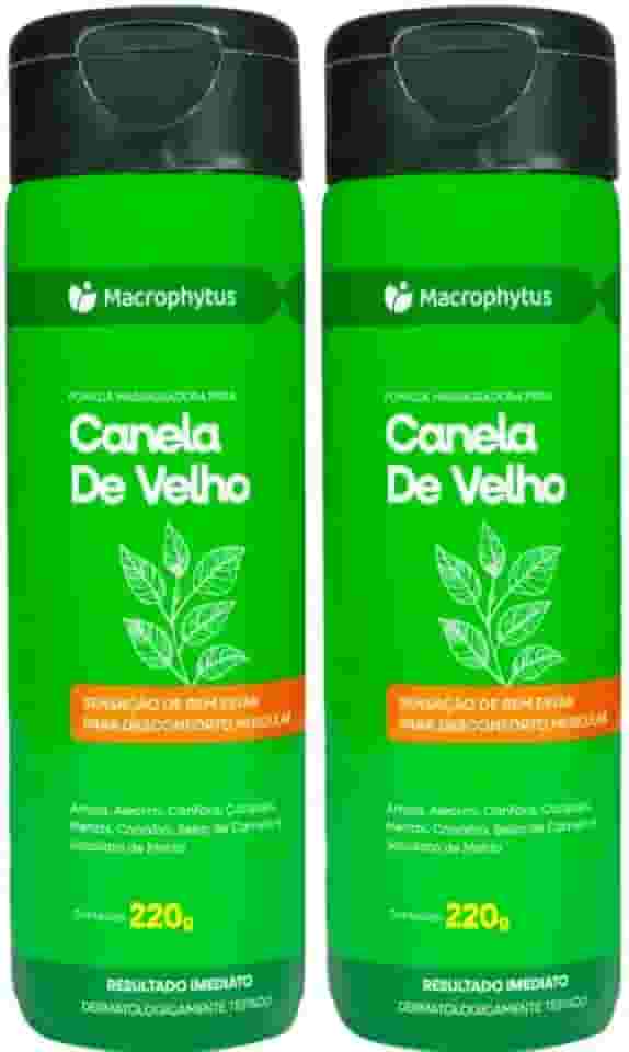 KIT 2X Gel Massageador Canela de Velho com Sebo de Carneiro 220g - Macrophytus