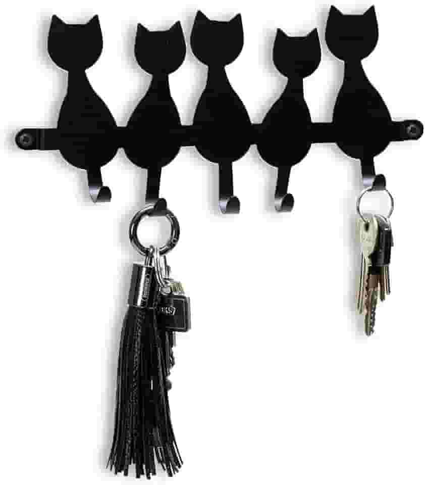 Porta Chaves Parede Decorativo, Gancho, Suporte Chaves Gatos - GEGUTON