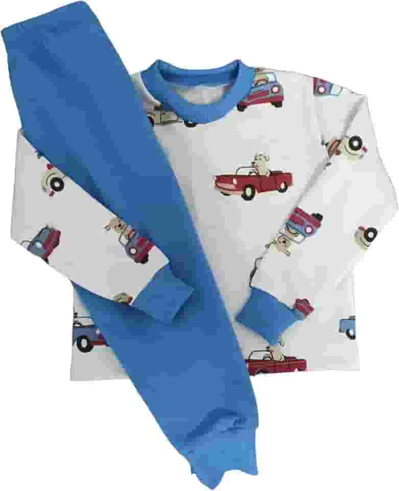 Pijama inverno infantil menino moletinho estampado 0 a 4 anos - Gérbya