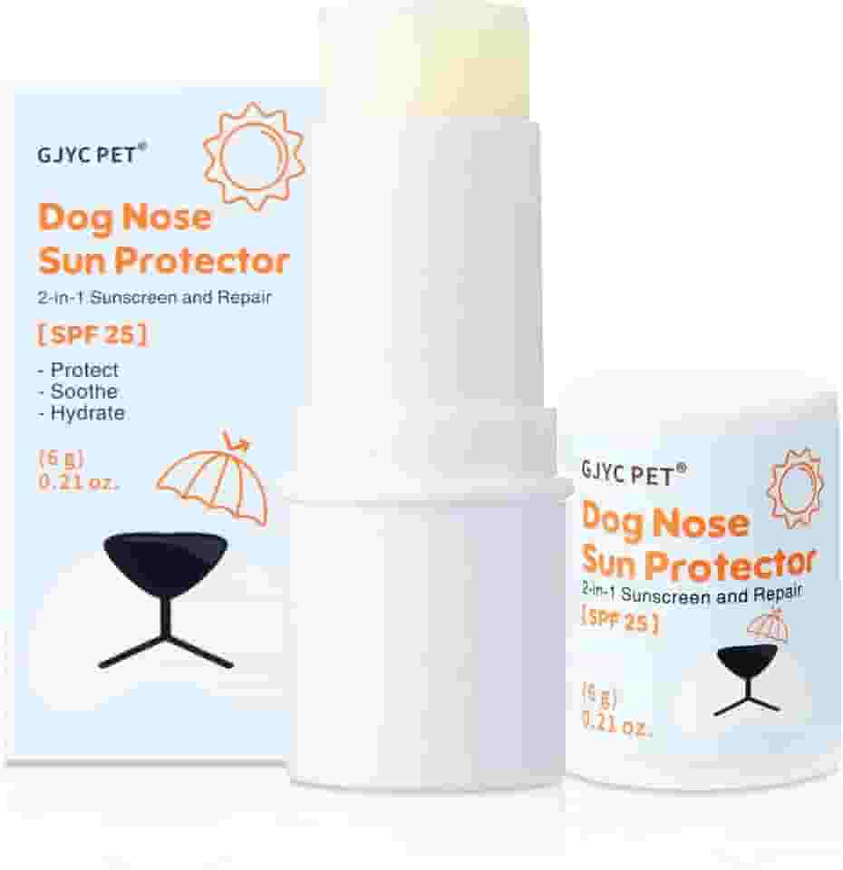 Protetor solar de nariz para cães FPS 25 – Proteção solar natural e segura com manteiga de karité e espinheiro marítimo – hidrata e protege narizes sensíveis – sem fragrância