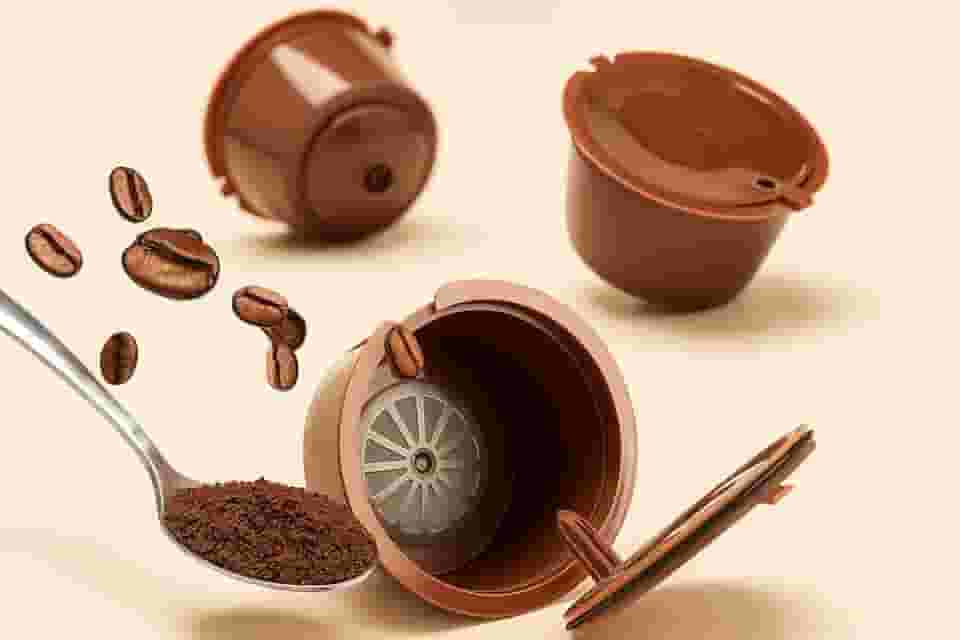 Cápsulas Reutilizável Regarregável Kit com 3 Cápsulas de Café Reutilizáveis Ecológicas, Laváveis, Compatível Com Cafeteiras – SHACK