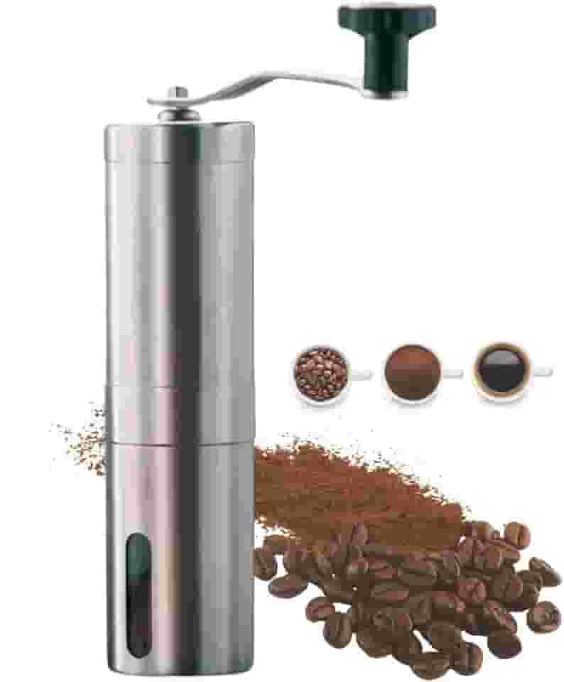 Moedor de Café Grãos Manual Inox Portátil Cerâmica