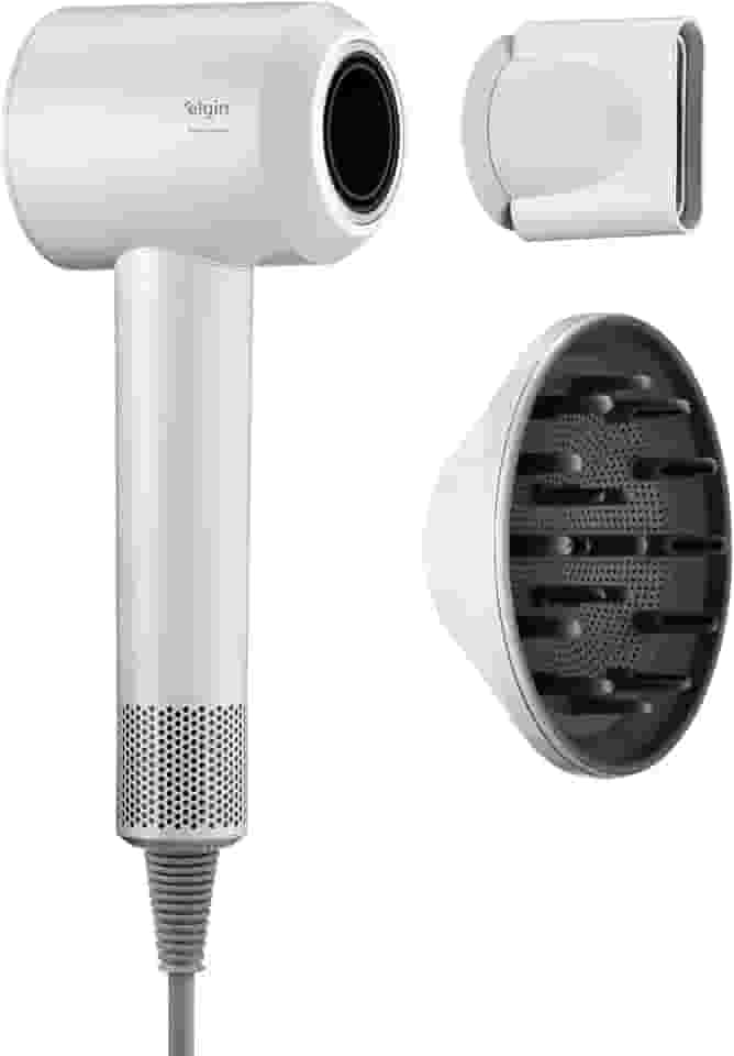 Secador de Cabelo Super Ionic Plus Branco - 1.700W Motor BLDC 3 Temperaturas Jato Frio e Difusor 110V