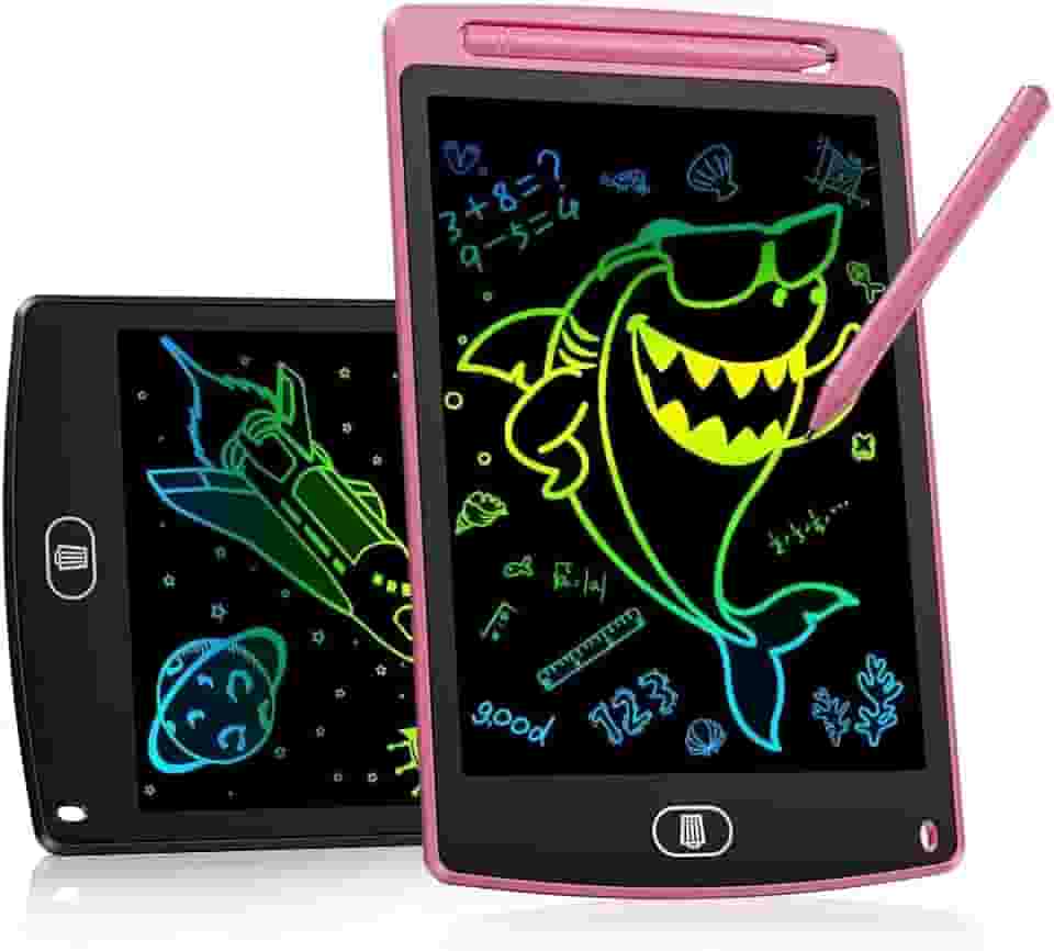 Tablet Lousa Infantil para Desenho e Escrita, LCD,12 Polegadas, com Caneta, Tela Colorida