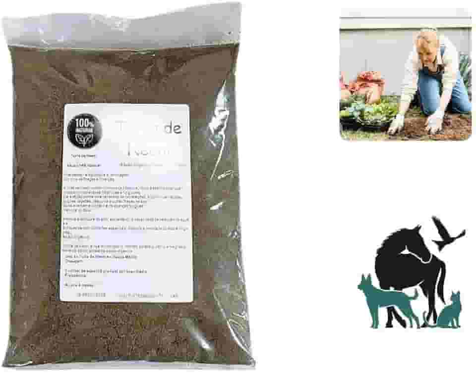 Torta De Neem Puro Extrato de Nim/Fertilizante Adubo, 1 KG, para Flores e Plantas Casa e Apartamento