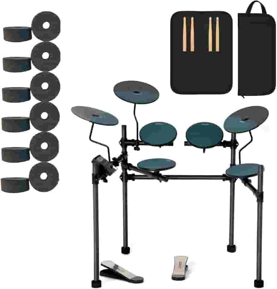 Bateria Eletrônica Dtech Pulse Completa Em Eva Preto