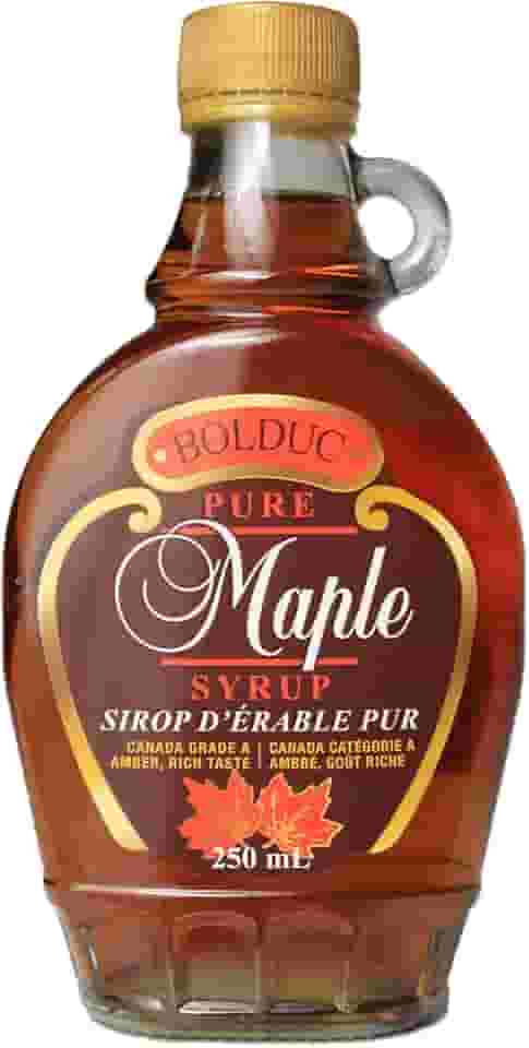Xarope Bordo Maple Syrup 100% Puro, Calda para Panquecas, Bolduc Importado Canadá 250ml