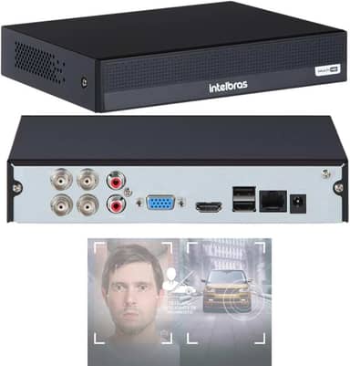 DVR Intelbras 04 Canais 4x1 2MP MHDX 1104-C