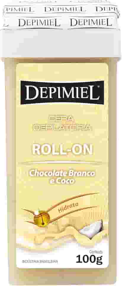 DEPIMIEL CERA ROLLON CHOCO BRANCO COCO 100G