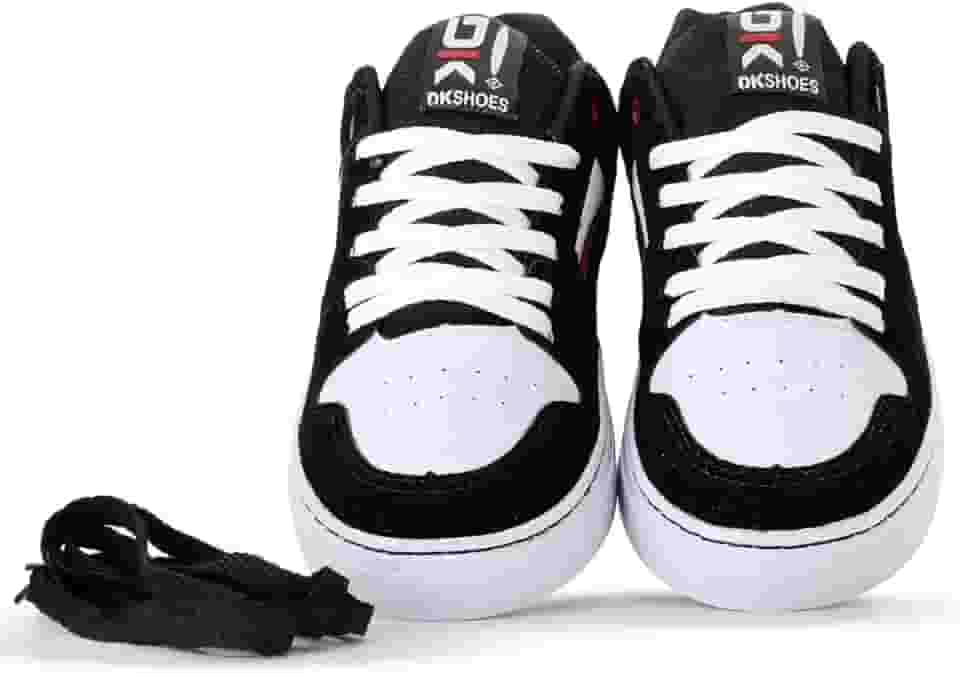 Tênis Skate Skatista Masculino Feminino Camurça Preto Branco Sola Colada Costurada