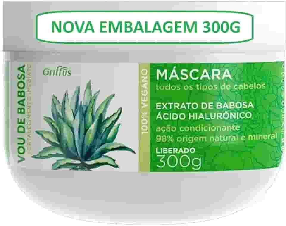 Máscara Hidratação Brilho Griffus Vou De Babosa 300g Vegano