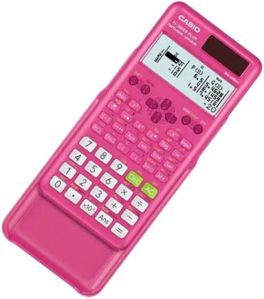 Calculadora científica Casio FX-300ESPLS2, pequena, rosa