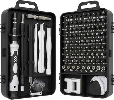 Kit de Ferramentas de Precisão 115 em 1 – Estojo Profissional Kit Reparo para Celular, Notebook, PC, Relógios e Eletrônicos | Storeasy
