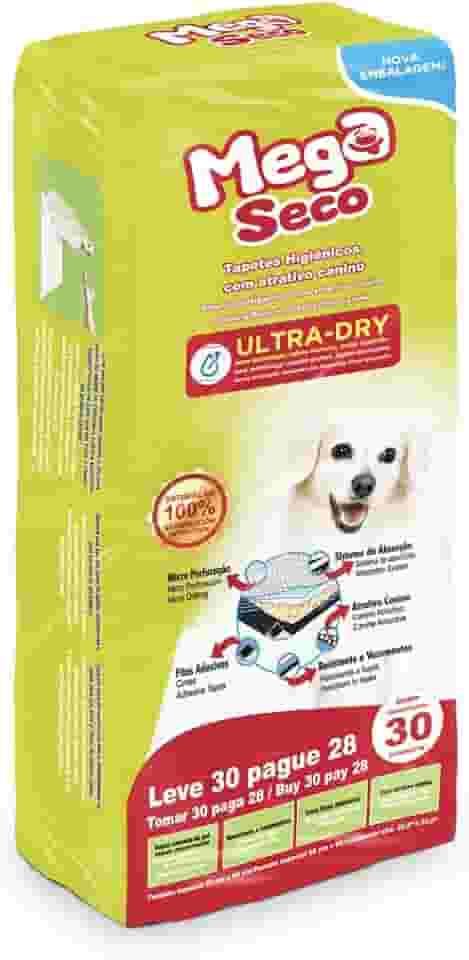 Mega Seco Tapete Higiênico 30 Und 65X60Cm