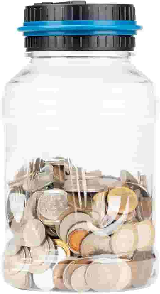 Cofrinho eletrônico grande para guardar moedas, cofrinho, inteligente, criativo, cofrinho