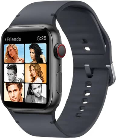 Relógio Smartwatch 43mm Bluetooth com Chamadas, Tela Full Touch, 100 Modos Esportivos, Monitor Cardíaco, Sono e Calorias – Relógio Inteligente Unissex (Preto)