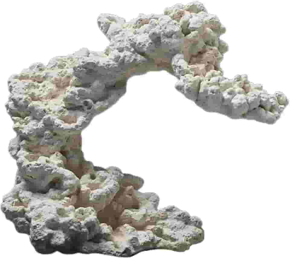 Escultura de Cerâmica em Formato de Peixe-palhaço para Decoração de Aquário. Peça Artesanal Robusta para Paisagismo Aquático, Estilo B