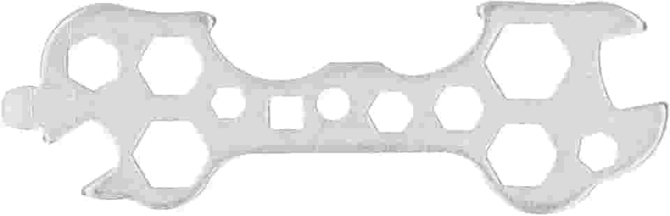 Ferramenta compacta de corrente de bicicleta, chave plana portátil de aço inoxidável, leve e durável, para parafusos sextavados, reparo universal de bicicleta, acampamento, caminhada, pesca