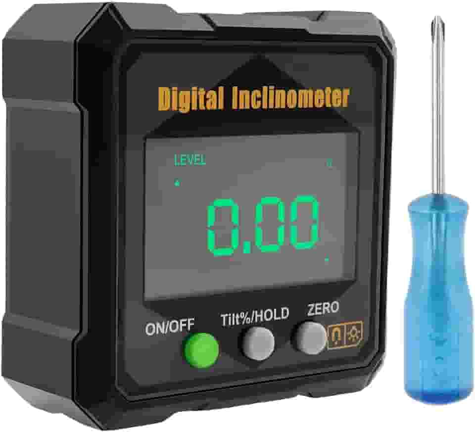 Localizador de ângulo digital, inclinômetro digital de 0-360° com base magnética V-Groove, retroiluminação IP54, transferidor eletrônico de calibre chanfrado eletrônico com retroiluminação IP54 para