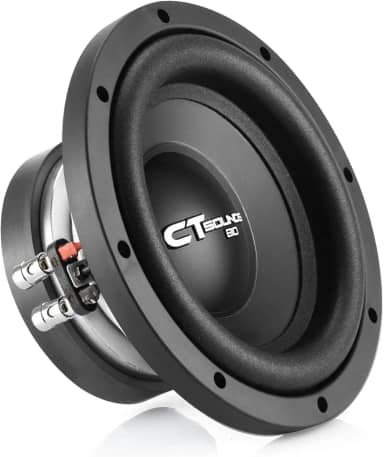 CT Sounds Subwoofer para carro de 20 cm e 600 watts duplo de 2 Ohm