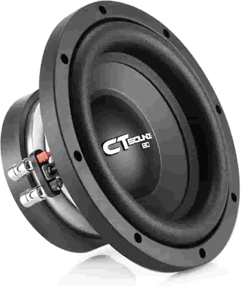 CT Sounds Subwoofer para carro de 20 cm e 600 watts duplo de 2 Ohm