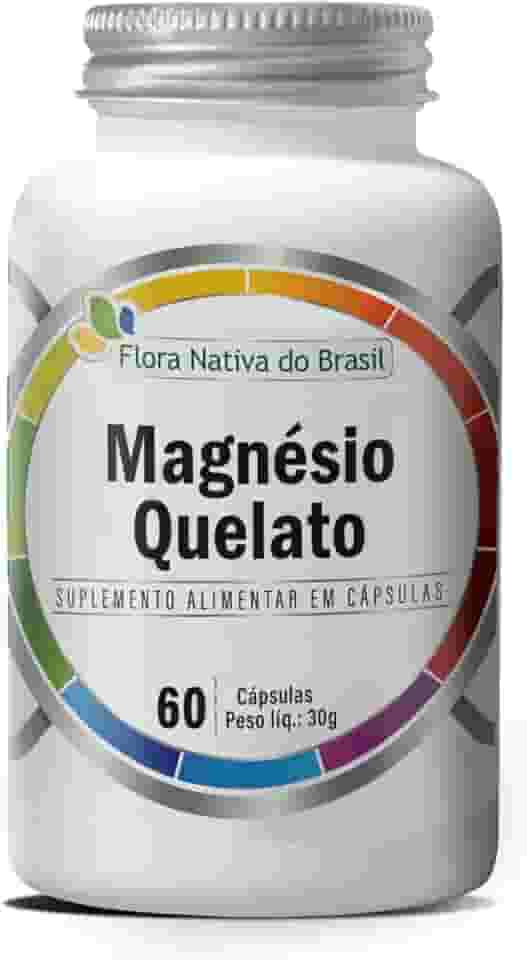 Magnésio Quelato 60 Cápsulas 500mg - Flora Nativa
