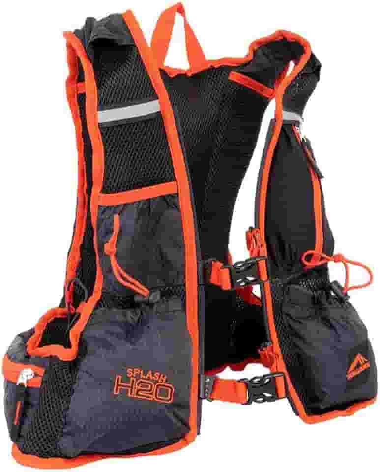 1213 - MOCHILA TRILHAS SPLASH H2O - PRETO COM VERMELHO