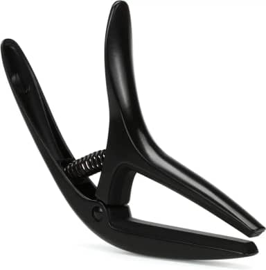 Ernie Ball Axis Dual Radius Capo - 2-in-1 Reversible Capo for Electric and Acoustic Guitar - Black Satin