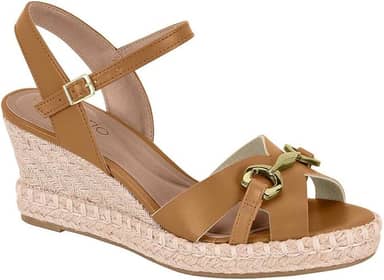 Sandália Feminina Anabela Beira Rio Aberta Atrás 8486.119