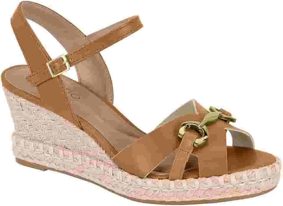 Sandália Feminina Anabela Beira Rio Aberta Atrás 8486.119